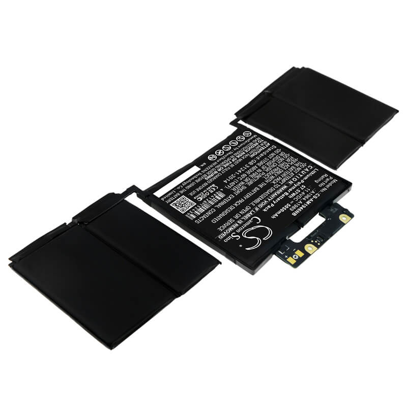 11.4V, 5050mAh, Li-Polymer Battery fits Apple, Macbook Pro 2.3 Ghz Core I5(i5, Macbook Pro 2.7 Ghz Core I7(i7, 57.57Wh