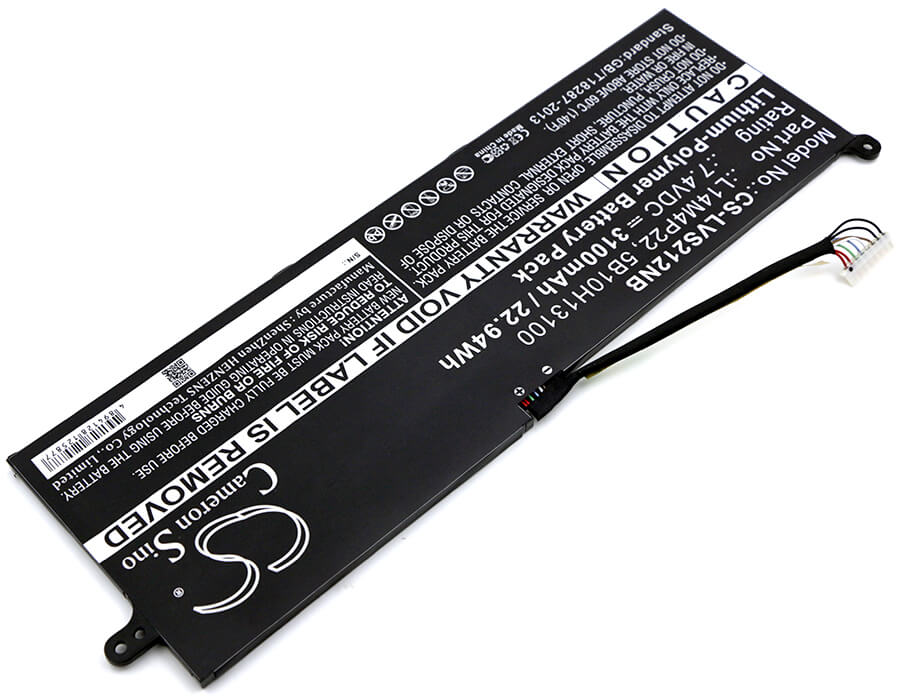 7.4V, 3100mAh, Li-Polymer Battery fits Lenovo, Ideapad S21e-20, Ideapad S21e-20 80m4, 22.94Wh