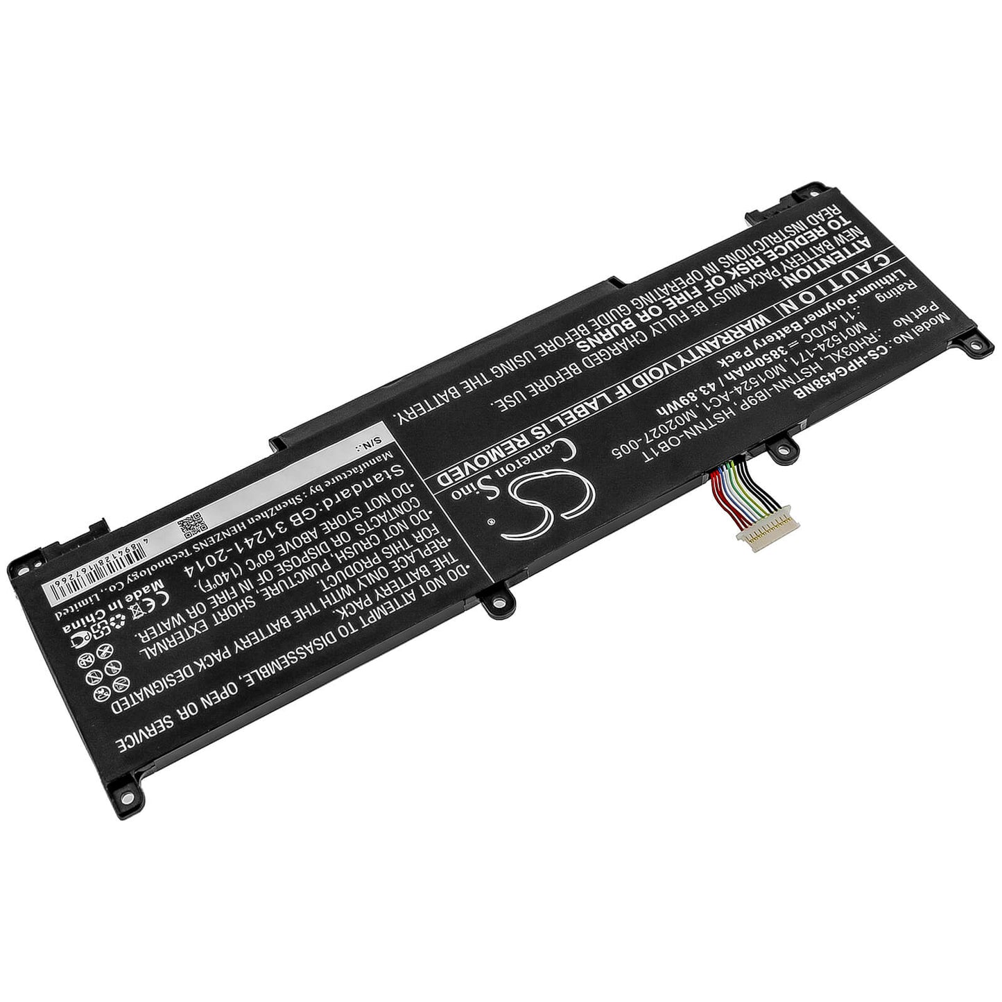 11.4V, 3850mAh, Li-Polymer Battery fits Hp, Probook 450 G8, Probook 650 G8, 43.89Wh