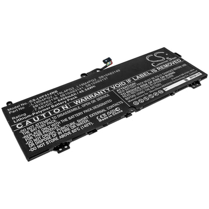 7.68V, 6450mAh, Li-Polymer Battery fits Lenovo, C13 Yoga Gen 1 Chromebook-20uy, Flex 5 1570, 49.536Wh