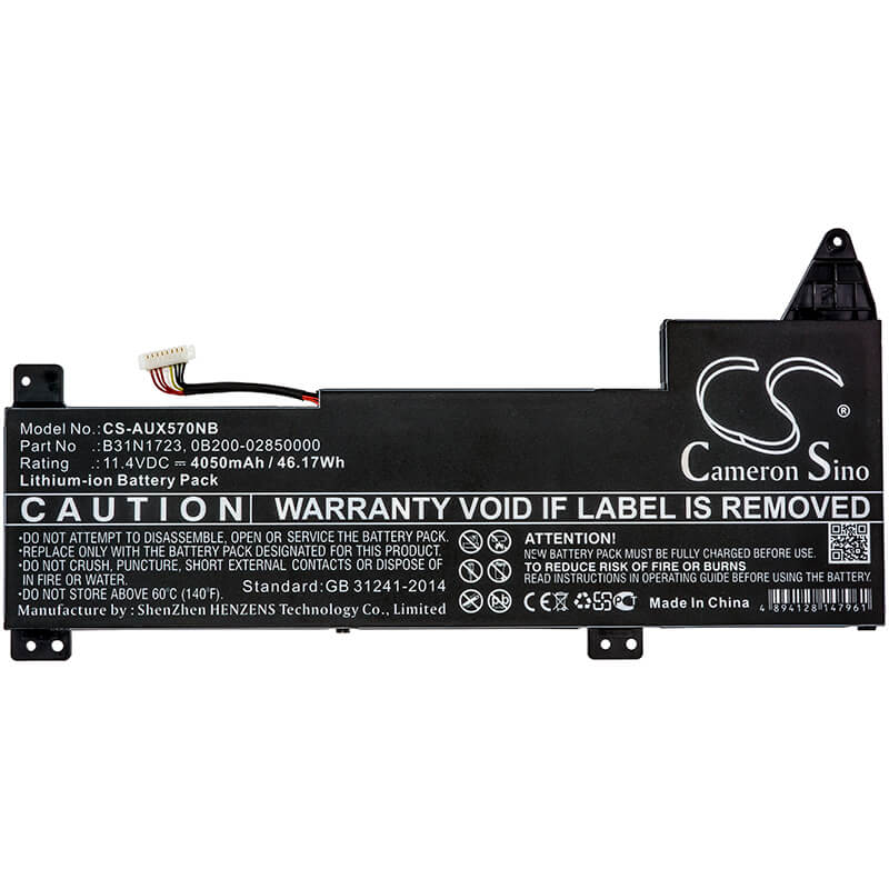 11.4V, 4050mAh, Li-ion Battery fits Asus, Fx570ud, Fx570zd, 46.17Wh
