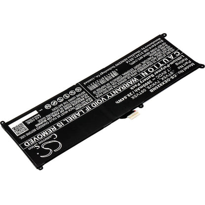 7.6V, 3900mAh, Li-Polymer Battery fits Dell, Latitude 12 7275, Latitude 12 E7275, 29.64Wh