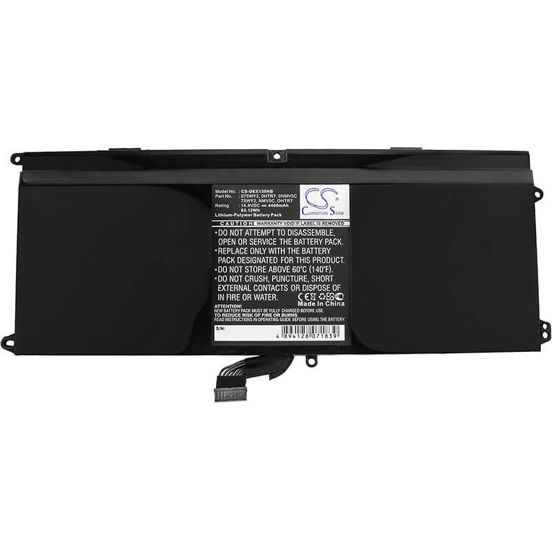 14.8V, 4400mAh, Li-Polymer Battery fits Dell, L511z, Xps 15z, 65.12Wh