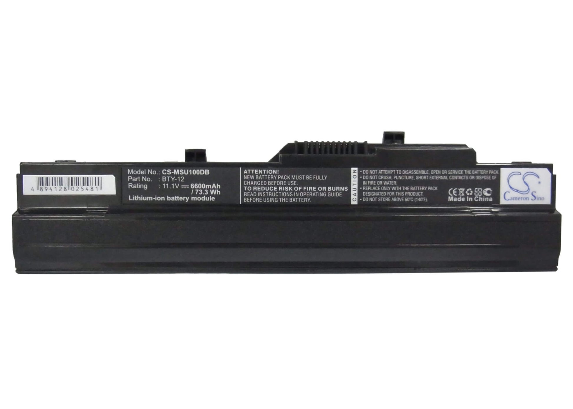 Black, 11.1V, 6600mAh, Li-ion Battery fits Msi, 9s7-n01152-439, Wind 90, 73.26Wh