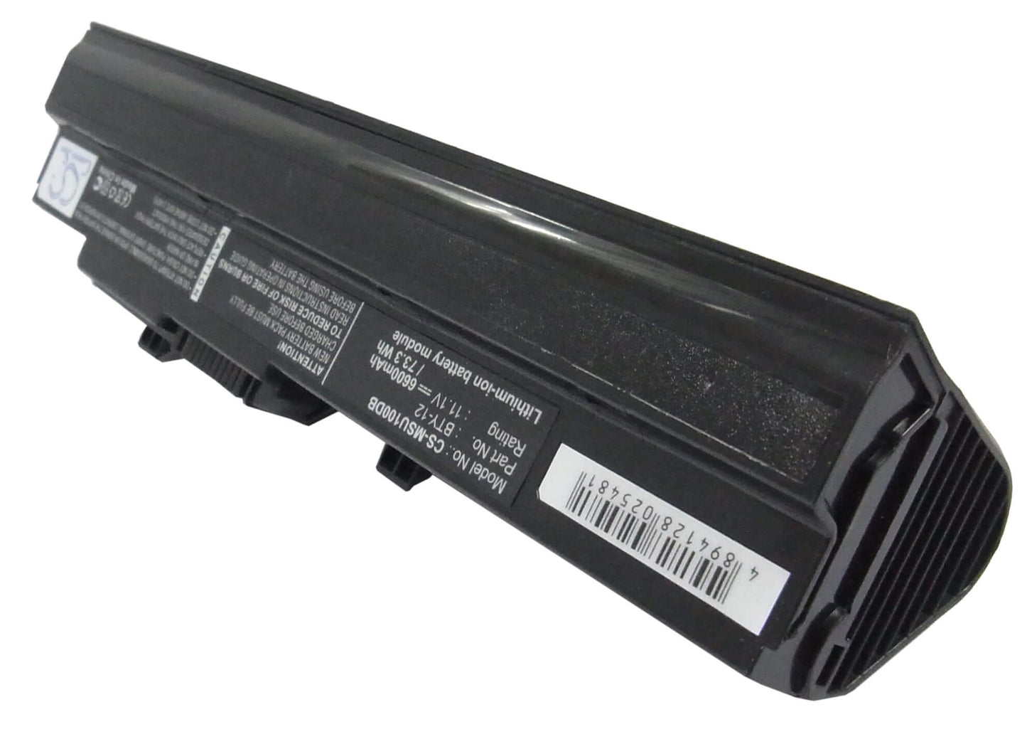 Black, 11.1V, 6600mAh, Li-ion Battery fits Cms, Icbook M1, 73.26Wh