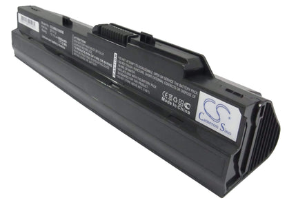 Black, 11.1V, 6600mAh, Li-ion Battery fits Ahtec, Netbook Lug N011, 73.26Wh