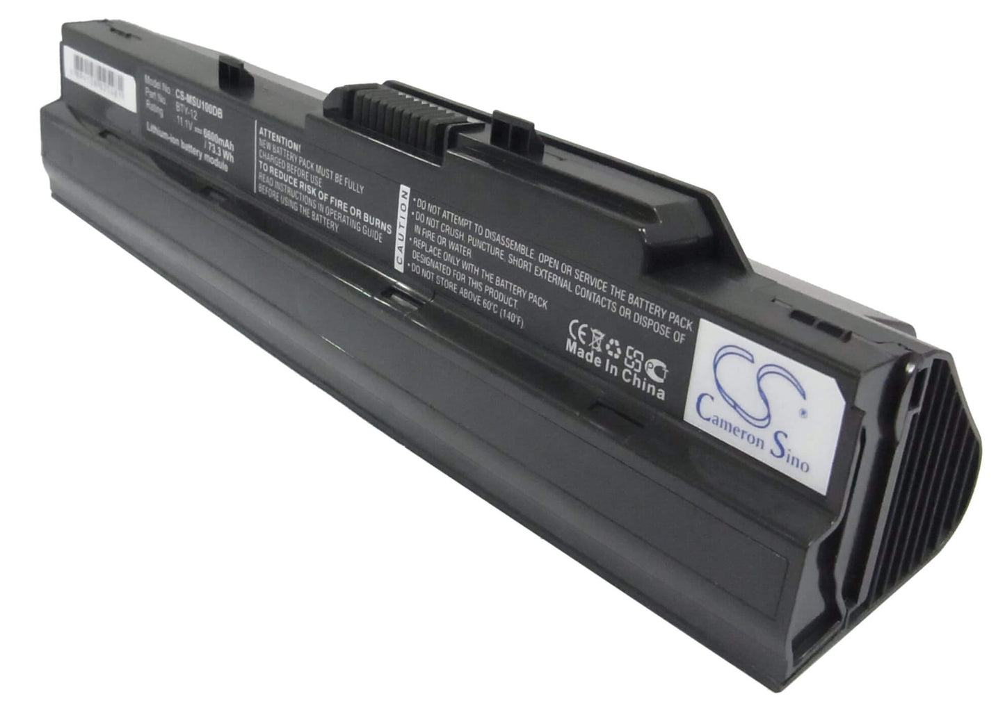 Black, 11.1V, 6600mAh, Li-ion Battery fits Lg, X110, 73.26Wh