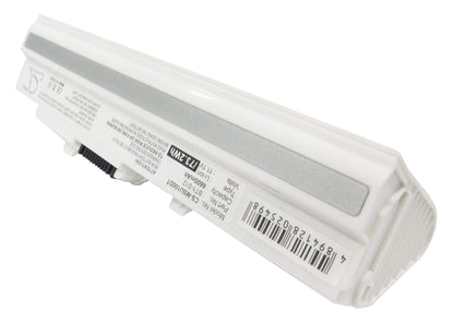 White, 11.1V, 6600mAh, Li-ion Battery fits Advent, 4211, 4212, 73.26Wh