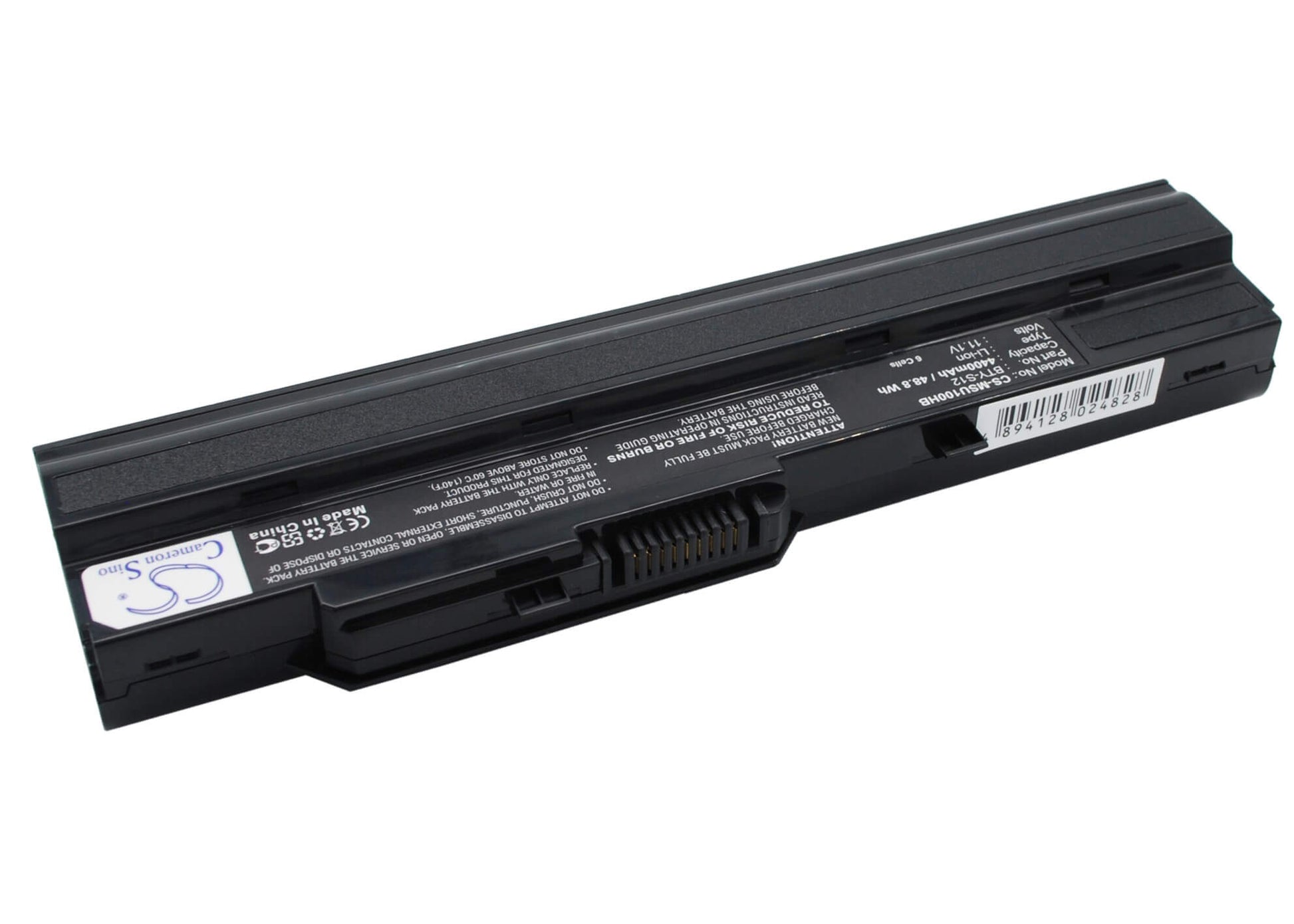 Black, 11.1V, 4400mAh, Li-ion Battery fits Datron, U100, 48.84Wh