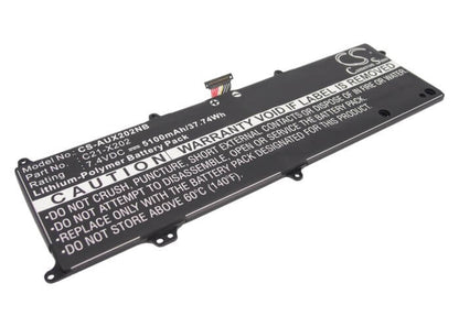 7.4V, 5100mAh, Li-Polymer Battery fits Asus, Eee Pc F201, Eee Pc F201e, 37.74Wh