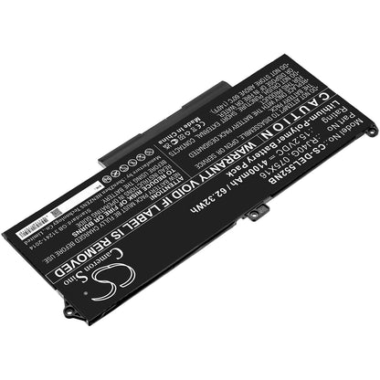 15.2V, 4100mAh, Li-Polymer Battery fits Dell, Latitude 14 5420, Latitude 14 5420 Chkfm, 62.32Wh