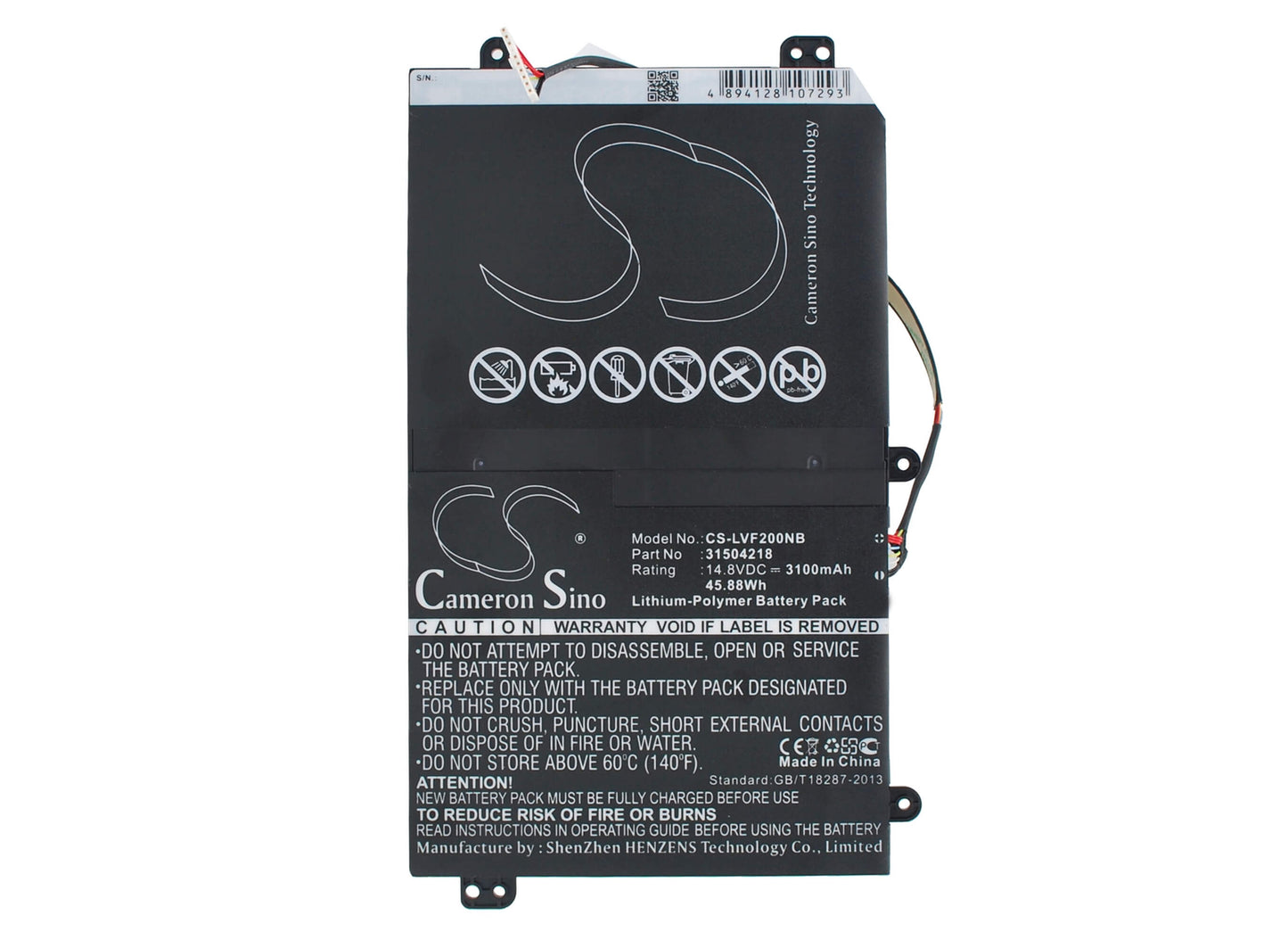 14.8V, 3100mAh, Li-Polymer Battery fits Lenovo, Ideacentre Flex 20, 45.88Wh
