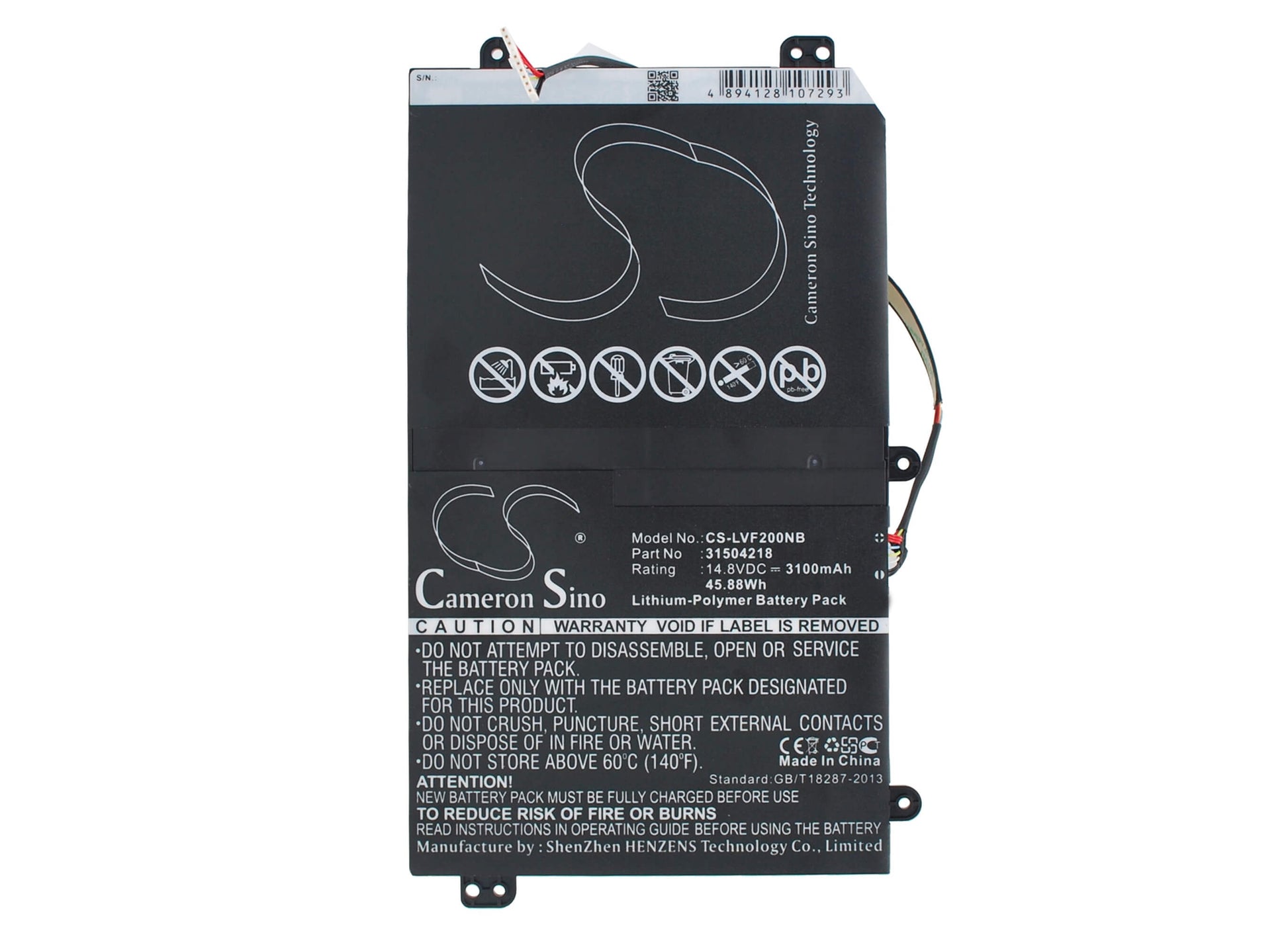 14.8V, 3100mAh, Li-Polymer Battery fits Lenovo, Ideacentre Flex 20, 45.88Wh