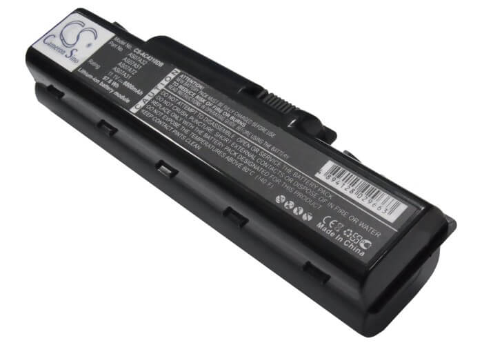 11.1V, 8800mAh, Li-ion Battery fits Gateway, Nv5207u, Nv5211u, 97.68Wh