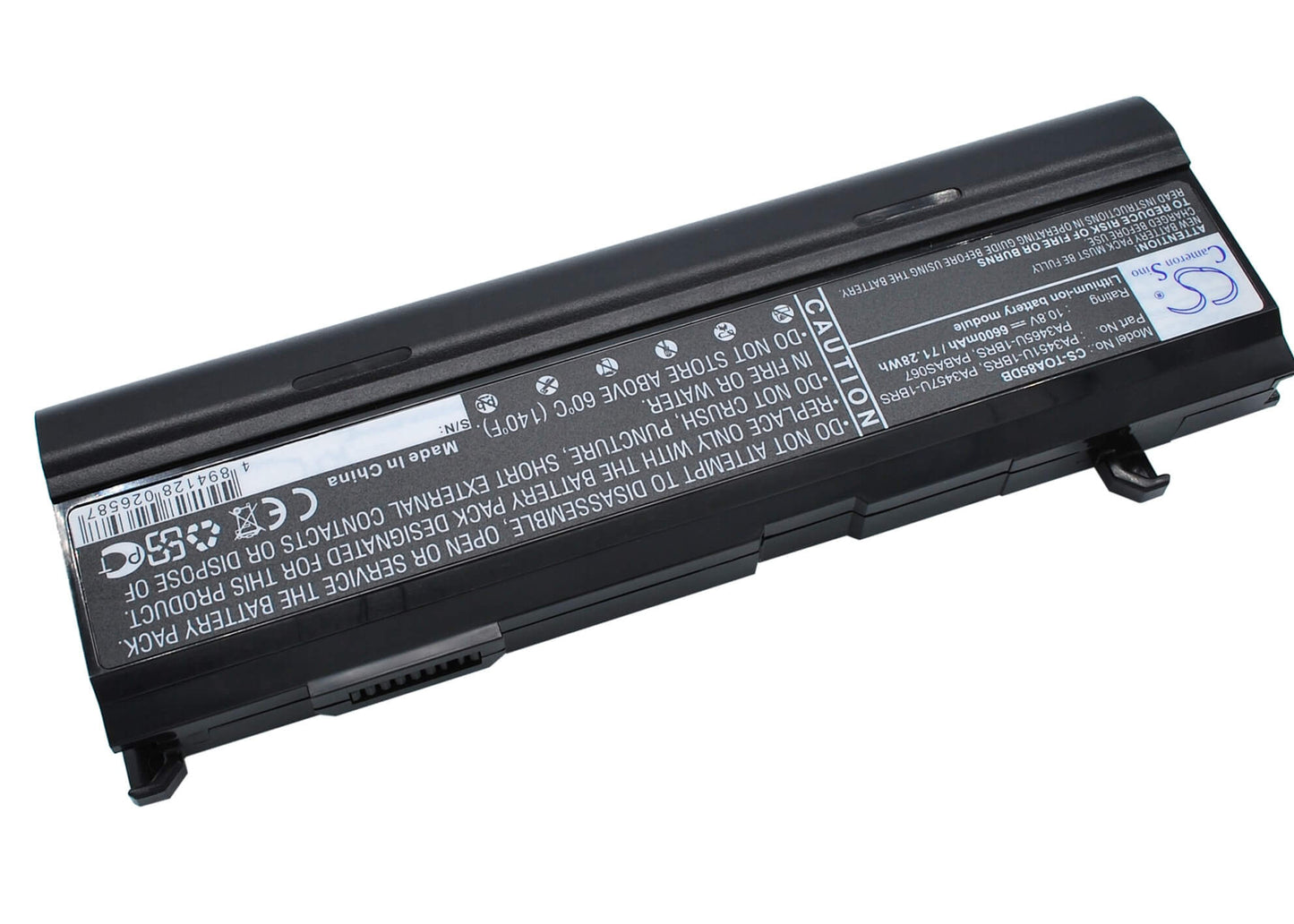 10.8V, 6600mAh, Li-ion Battery fits Toshiba, Dynabook Ax/ 55a, Dynabook Tw/ 750ls, 71.28Wh