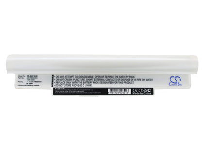 White, 11.1V, 7800mAh, Li-ion Battery fits Samsung, N110 (black), Np-n110, 86.58Wh