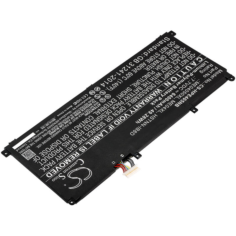 7.7V, 6400mAh, Li-Polymer Battery fits Hp, Elite X2 1013, Elite X2 1013 G3, 49.28Wh