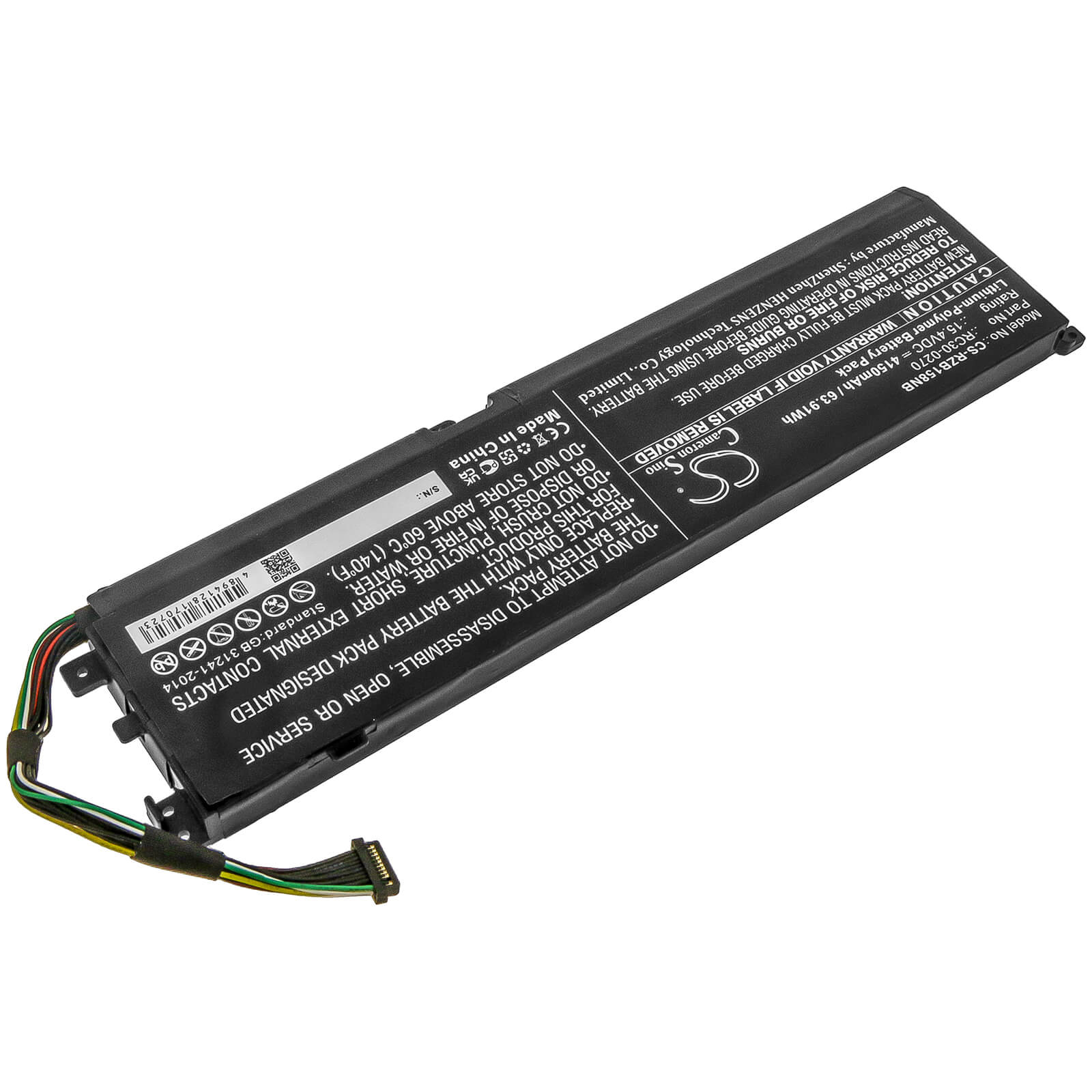 15.4V, 4150mAh, Li-Polymer Battery fits Razer, Blade 15 Base, Blade 15 Base 2018 Gtx 1660 Ti, 63.91Wh