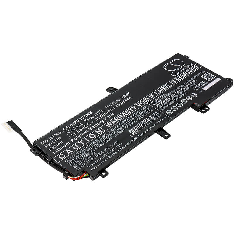 11.55V, 4250mAh, Li-Polymer Battery fits Hp, Envy 15-as000, Envy 15-as000nf, 49.0875Wh