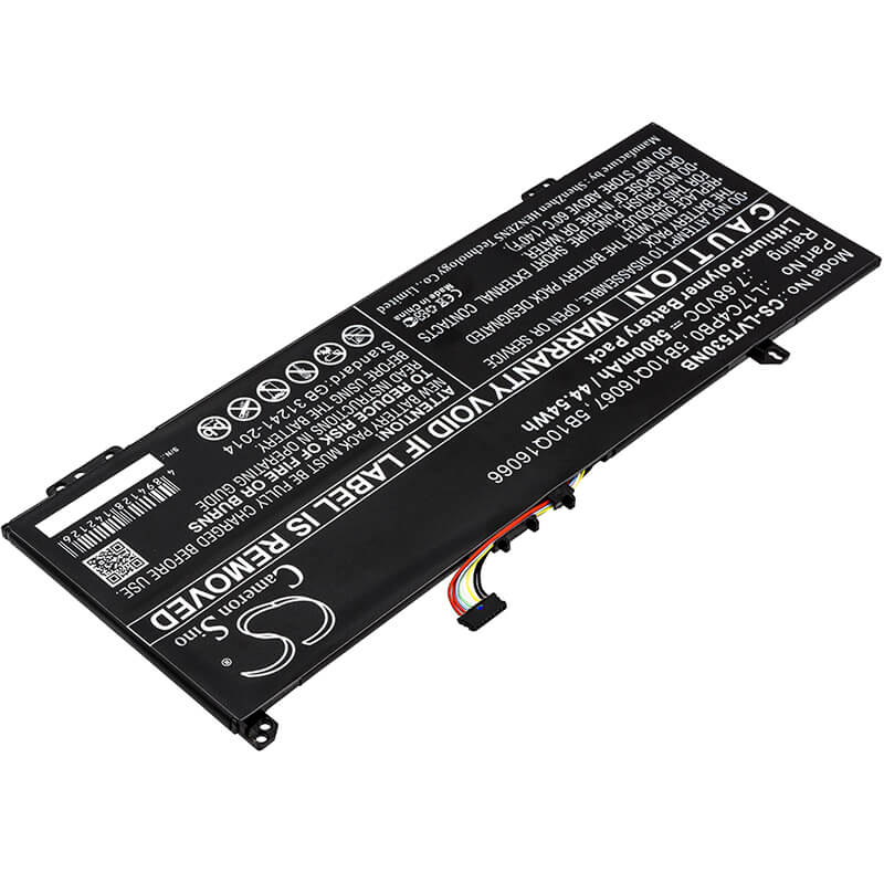 7.68V, 5800mAh, Li-Polymer Battery fits Lenovo, 530s-14ikb-type 81eu-81eu00exh, Air 14, 44.544Wh