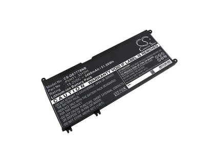15.2V, 3400mAh, Li-ion Battery fits Dell, Dncwscb6106b, G3 15, 51.68Wh