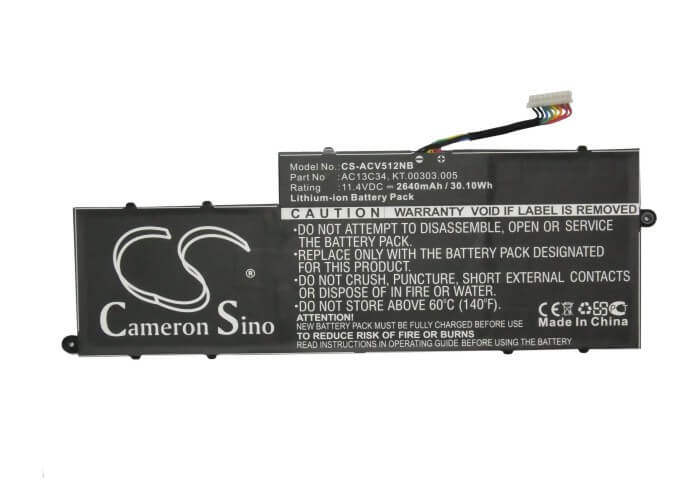 11.4V, 2640mAh, Li-ion Battery fits Acer, Aspire E-11, Aspire E3-111, 30.096Wh