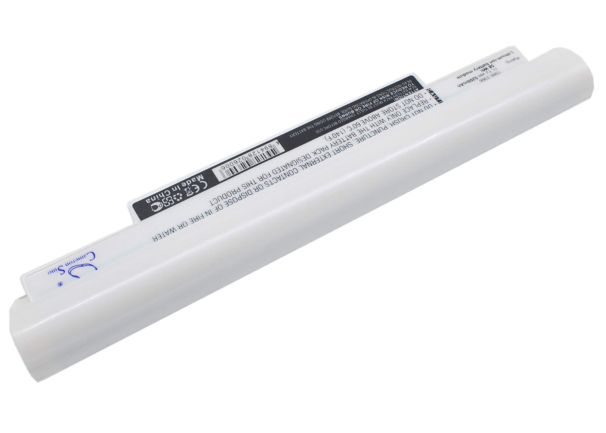 White, 11.1V, 5200mAh, Li-ion Battery fits Samsung, N110 (black), Np-n110, 57.72Wh