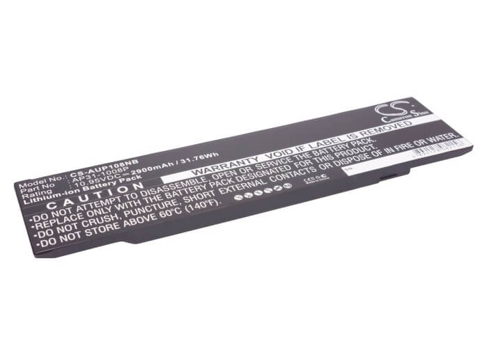 10.95V, 2900mAh, Li-Polymer Battery fits Asus, Eee Pc 1008, Eee Pc 1008kr, 31.755Wh