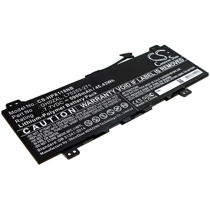 7.7V, 5900mAh, Li-Polymer Battery fits Hp, 11 G8 Ee, Chromebook 11 G8 Ee, 45.43Wh