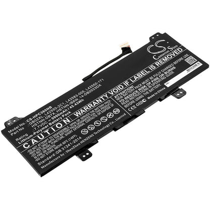 7.7V, 5900mAh, Li-Polymer Battery fits Hp, Chromebook X360 11, 45.43Wh