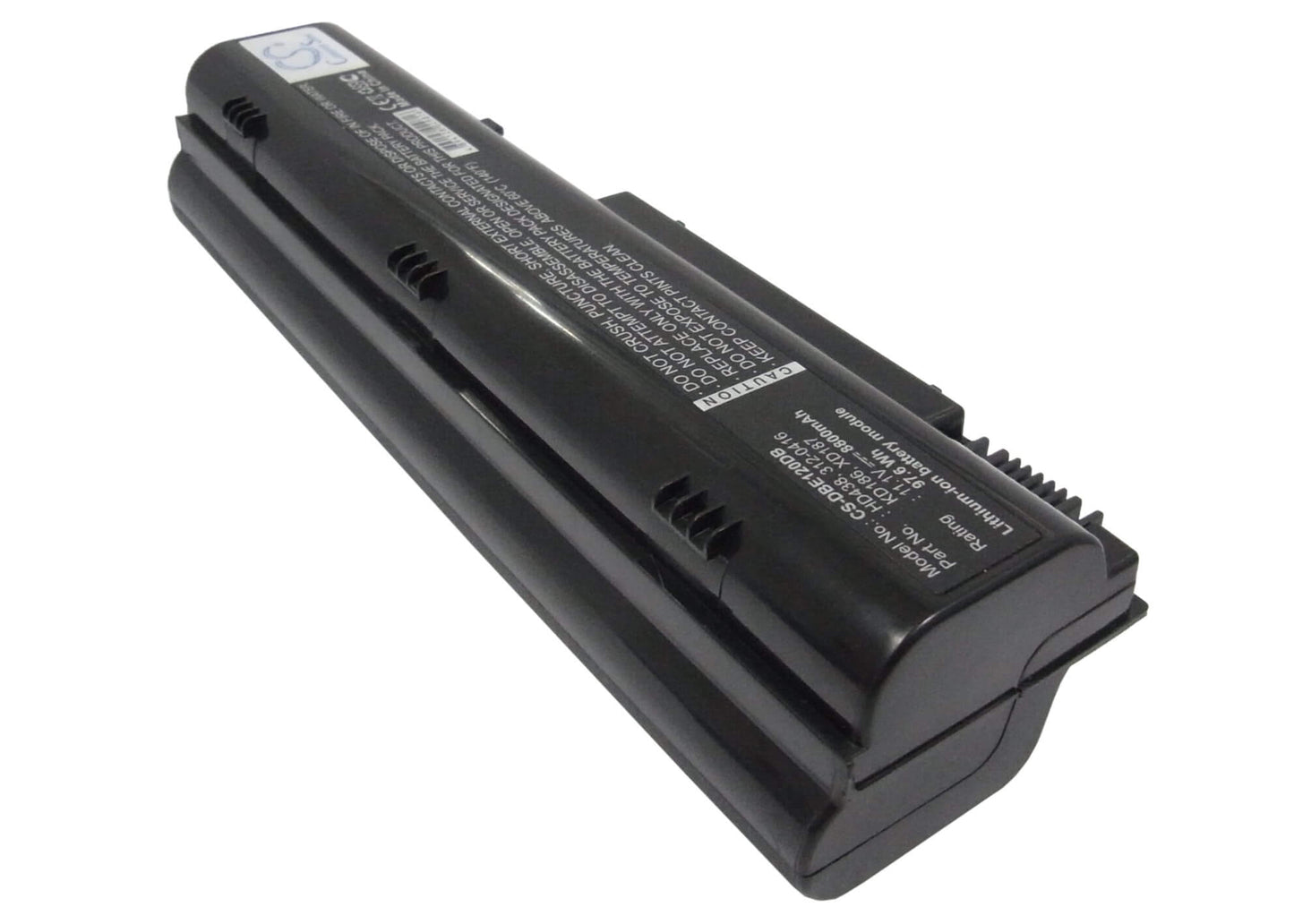 11.1V, 8800mAh, Li-ion Battery fits Dell, Inspiron 1300, Inspiron B120, 97.68Wh