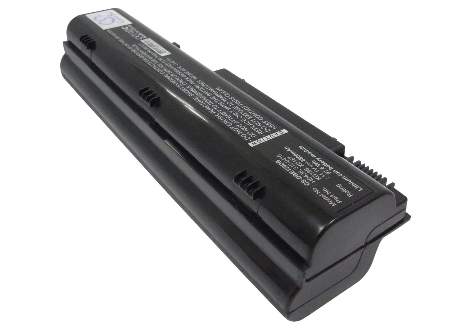 11.1V, 8800mAh, Li-ion Battery fits Dell, Inspiron 1300, Inspiron B120, 97.68Wh
