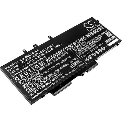7.6V, 8800mAh, Li-ion Battery fits Dell, Latitude 14 5490, Latitude 14 5491, 66.88Wh