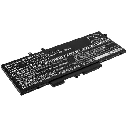 15.2V, 4150mAh, Li-ion Battery fits Dell, Latitude 14 5410, Latitude 14 5410 08t9x, 63.08Wh