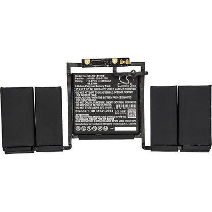11.4V, 4300mAh, Li-Polymer Battery fits Apple, A1706, Emc 3071, 49.02Wh