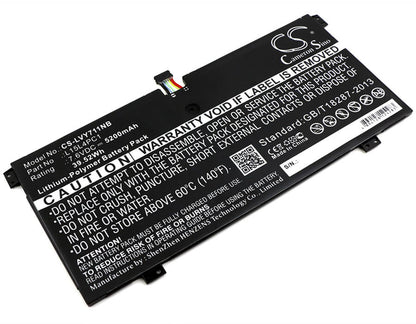 7.6V, 5200mAh, Li-Polymer Battery fits Lenovo, Yoga 710, Yoga 710 11", 39.52Wh
