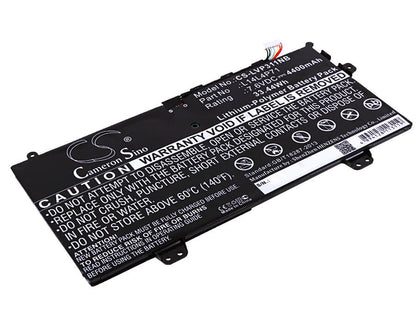 7.6V, 4400mAh, Li-Polymer Battery fits Lenovo, 80j80021us, For Yoga 3 11, 33.44Wh