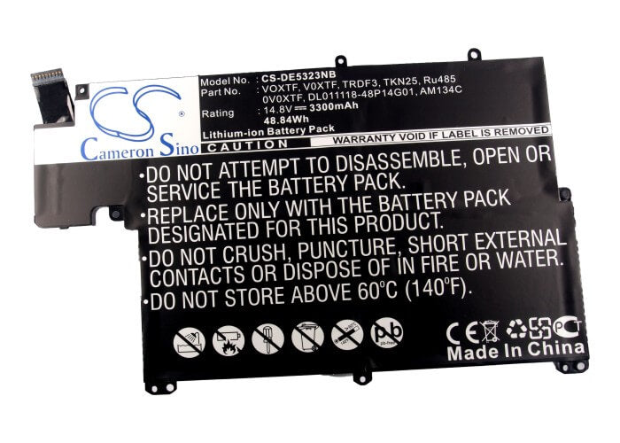 14.8V, 3300mAh, Li-ion Battery fits Dell, Inspiron 13z-5323, Inspiron 5323, 48.84Wh