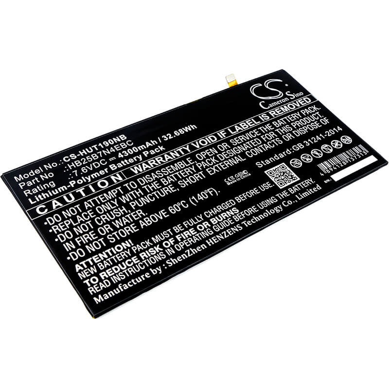 7.6V, 4300mAh, Li-Polymer Battery fits Huawei, Hz-w19, Matebook, 32.68Wh
