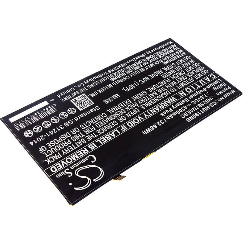 7.6V, 4300mAh, Li-Polymer Battery fits Huawei, Hz-w19, Matebook, 32.68Wh