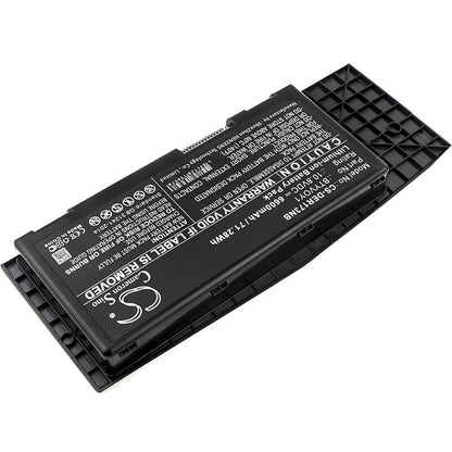 10.8V, 6600mAh, Li-ion Battery fits Dell, Alienware M17x R3, Alienware M17x R3-3d, 71.28Wh