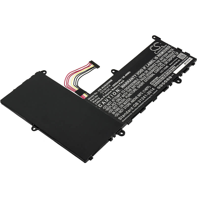 7.6V, 4800mAh, Li-Polymer Battery fits Asus, Ckse321d1, Eeebook F205ta, 36.48Wh