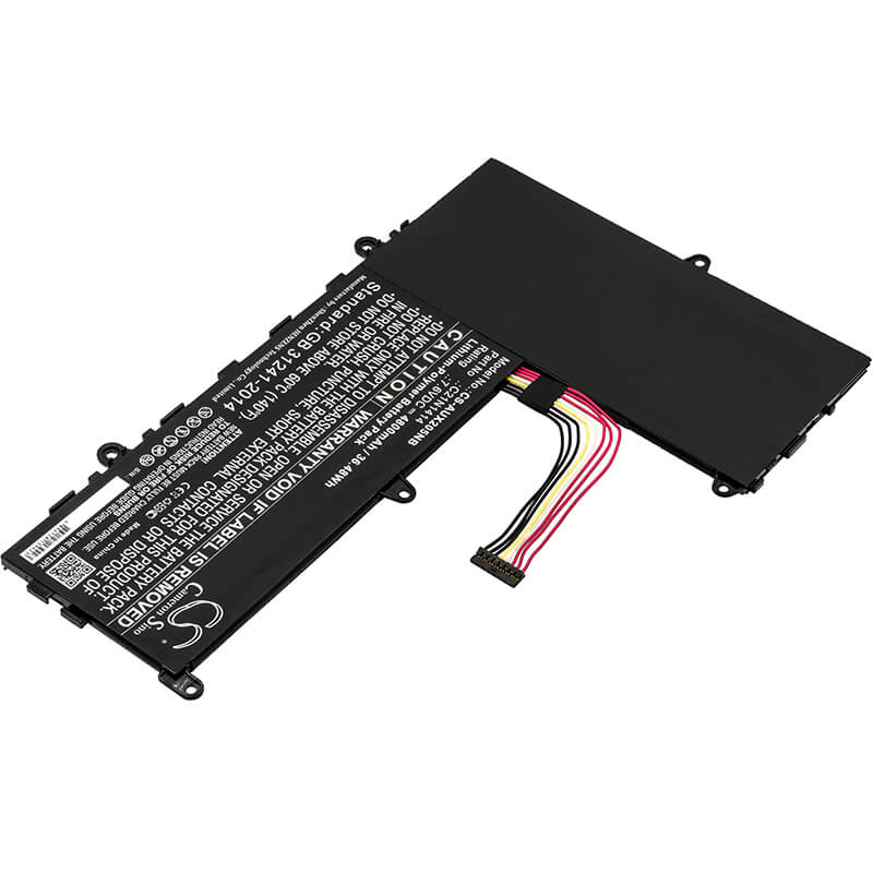 7.6V, 4800mAh, Li-Polymer Battery fits Asus, Ckse321d1, Eeebook F205ta, 36.48Wh