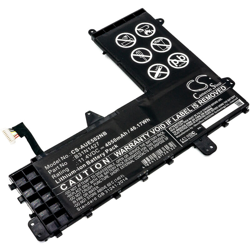 11.4V, 4050mAh, Li-ion Battery fits Asus, E502m, E502ma, 46.17Wh