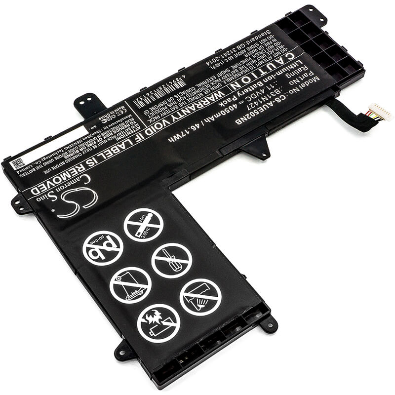 11.4V, 4050mAh, Li-ion Battery fits Asus, E502m, E502ma, 46.17Wh