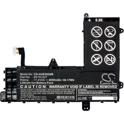11.4V, 4050mAh, Li-ion Battery fits Asus, E502m, E502ma, 46.17Wh