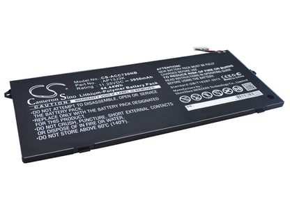 11.25V, 3950mAh, Li-Polymer Battery fits Acer, Chromebook 11 C720, Chromebook 11 C720p, 44.4375Wh
