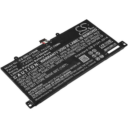 7.4V, 3750mAh, Li-Polymer Battery fits Dell, Latitude 5175, Latitude 5179, 27.75Wh