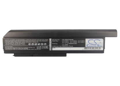 11.1V, 6600mAh, Li-ion Battery fits Ibm, Thinkpad X220, Thinkpad X220i, 73.26Wh
