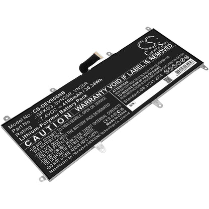 CS-DEV056NB, Notebook, Laptop 7.4V, 4100mAh, Li-Polymer Battery fits Dell, Venue 10 Pro, Venue 10 Pro 5056, 30.34Wh